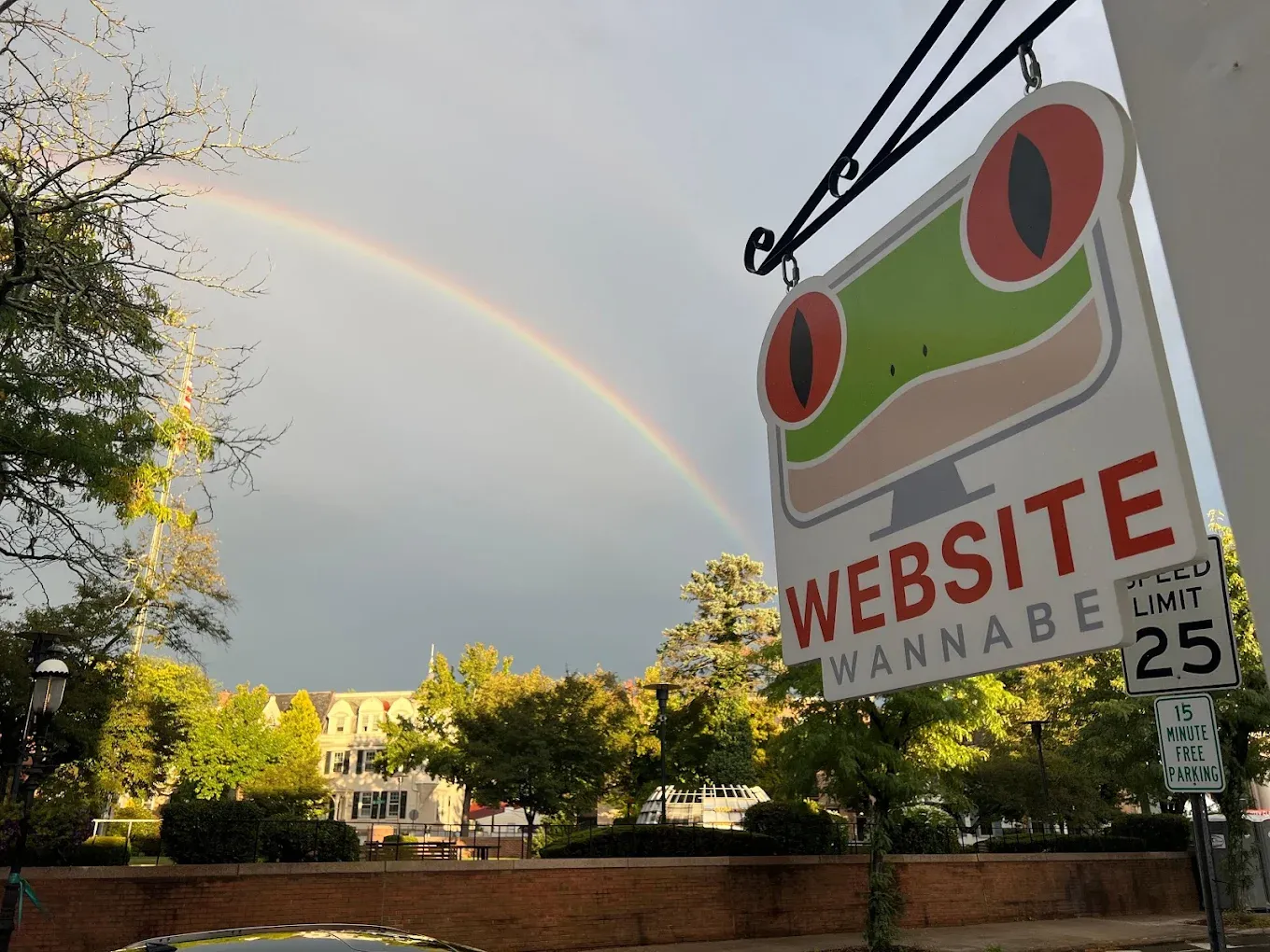 Rainbow Website Wannabe Sign
